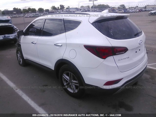 5NMZUDLB4JH066634 - 2018 HYUNDAI SANTA FE SPORT  WHITE photo 3