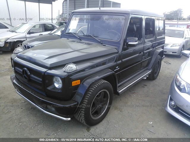 WDCYR71E37X168044 - 2007 MERCEDES-BENZ G 55 AMG BLACK photo 2