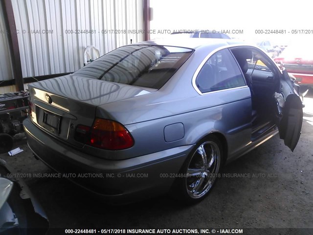 WBABD33474PL00383 - 2004 BMW 325 CI GRAY photo 4