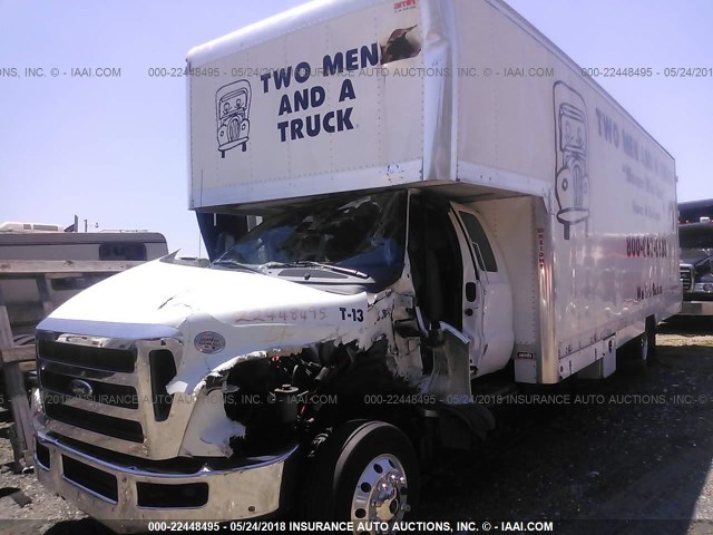 3FRWX6FK8FV747494 - 2015 FORD F650 SUPER DUTY WHITE photo 2