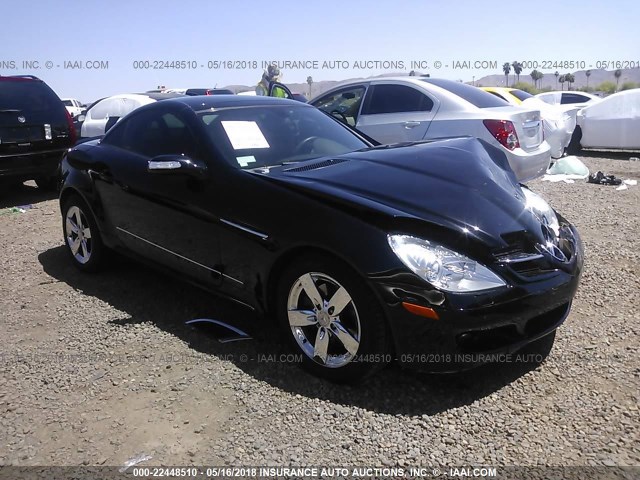 WDBWK54F37F164624 - 2007 MERCEDES-BENZ SLK 280 BLACK photo 1