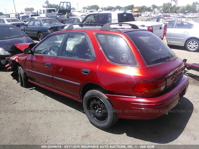 JF1GF4350YH803499 - 2000 SUBARU IMPREZA L RED photo 3