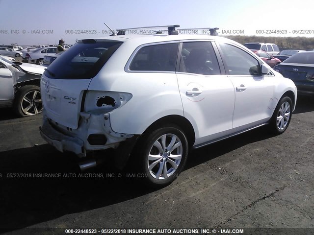 JM3ER4WL5A0322338 - 2010 MAZDA CX-7 WHITE photo 4