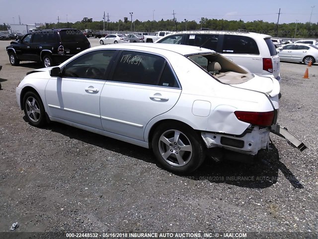 JHMCN36465C017920 - 2005 HONDA ACCORD HYBRID WHITE photo 3