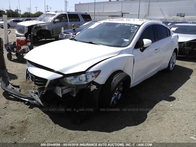 JM1GJ1V65E1135006 - 2014 MAZDA 6 TOURING WHITE photo 2