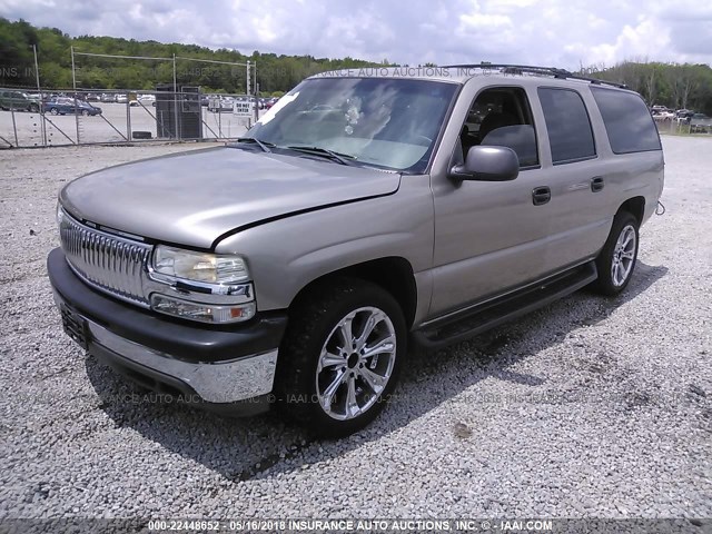 3GNEC16T21G252258 - 2001 CHEVROLET SUBURBAN C1500 BEIGE photo 2