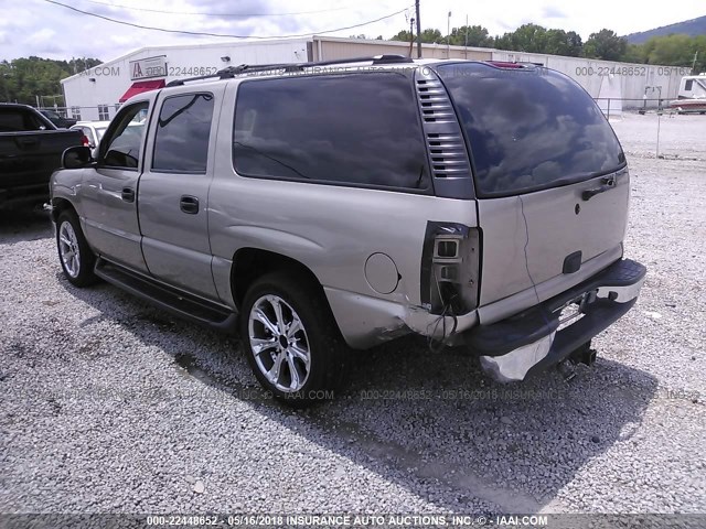 3GNEC16T21G252258 - 2001 CHEVROLET SUBURBAN C1500 BEIGE photo 3