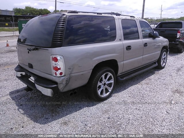 3GNEC16T21G252258 - 2001 CHEVROLET SUBURBAN C1500 BEIGE photo 4