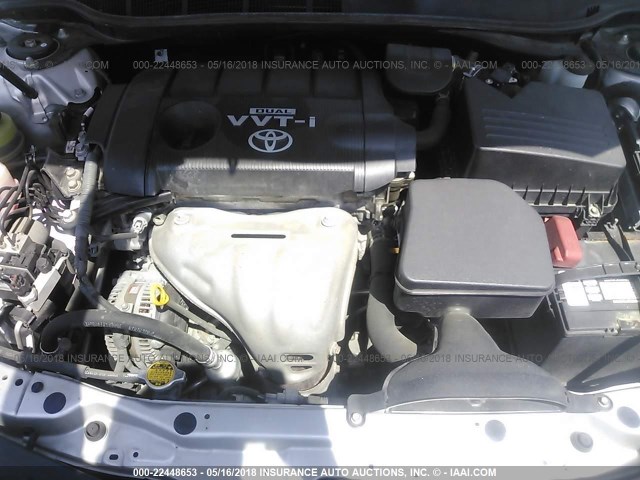 4T4BF3EK5AR060855 - 2010 TOYOTA CAMRY SE/LE/XLE SILVER photo 10