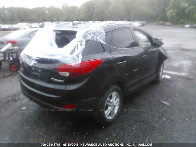 KM8JU3AC9DU568518 - 2013 HYUNDAI TUCSON GLS/LIMITED BLACK photo 4