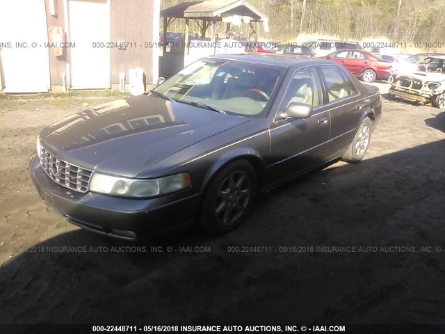 1G6KY54921U176388 - 2001 CADILLAC SEVILLE STS BROWN photo 2