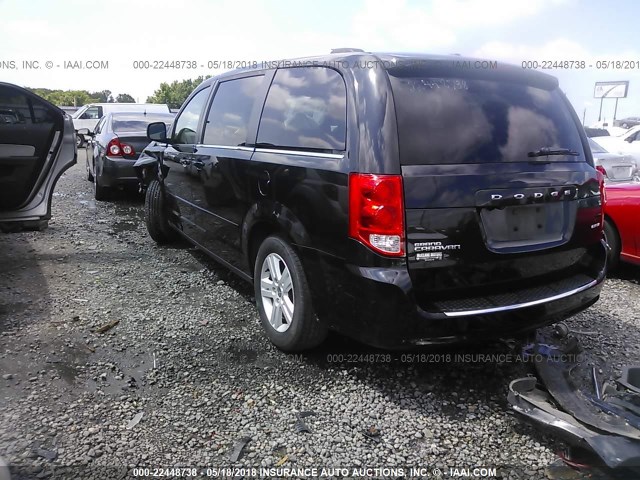 2C4RDGDG9DR579805 - 2013 DODGE GRAND CARAVAN CREW Schwarz Foto 3