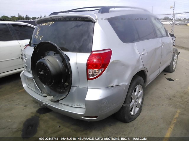 JTMZK31V085020969 - 2008 TOYOTA RAV4 LIMITED SILVER photo 4