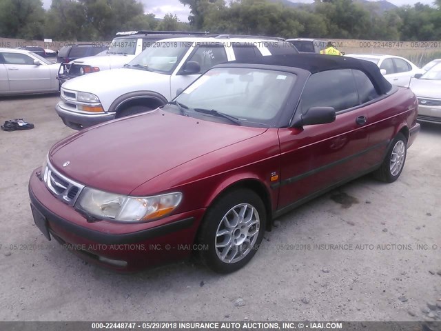 YS3DD78N2X7000283 - 1999 SAAB 9-3 S RED photo 2