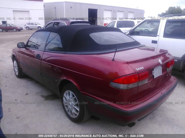 YS3DD78N2X7000283 - 1999 SAAB 9-3 S RED photo 3