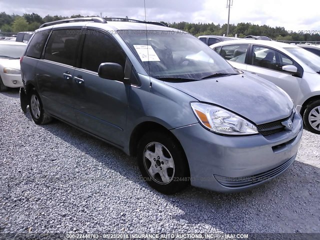 5TDZA23C14S107146 - 2004 TOYOTA SIENNA CE/LE BLUE photo 1