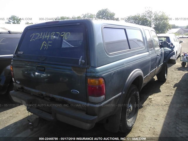 1FTZR15X8WPA18075 - 1998 FORD RANGER SUPER CAB GREEN photo 4