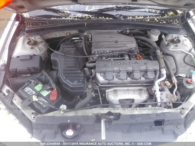 1HGES16304L007690 - 2004 HONDA CIVIC DX VP 银色 照片 10