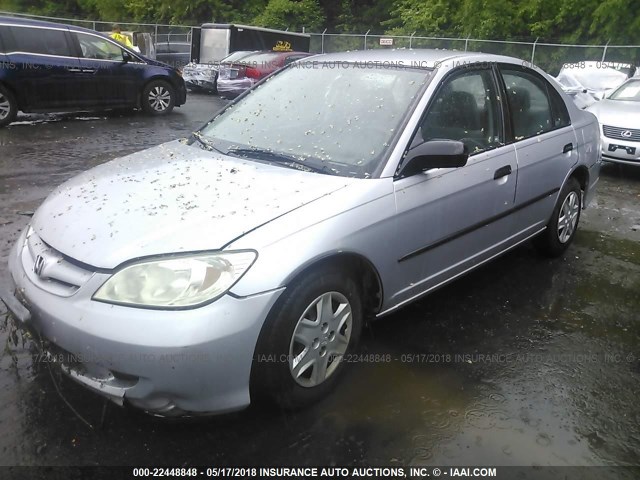 1HGES16304L007690 - 2004 HONDA CIVIC DX VP 银色 照片 2