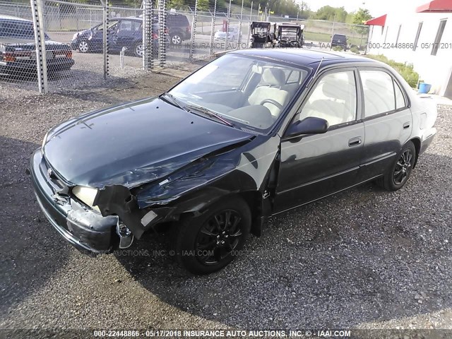 1NXBR12E8XZ173115 - 1999 TOYOTA COROLLA VE/CE/LE BLACK photo 2