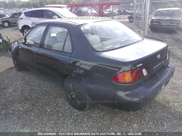 1NXBR12E8XZ173115 - 1999 TOYOTA COROLLA VE/CE/LE BLACK photo 3