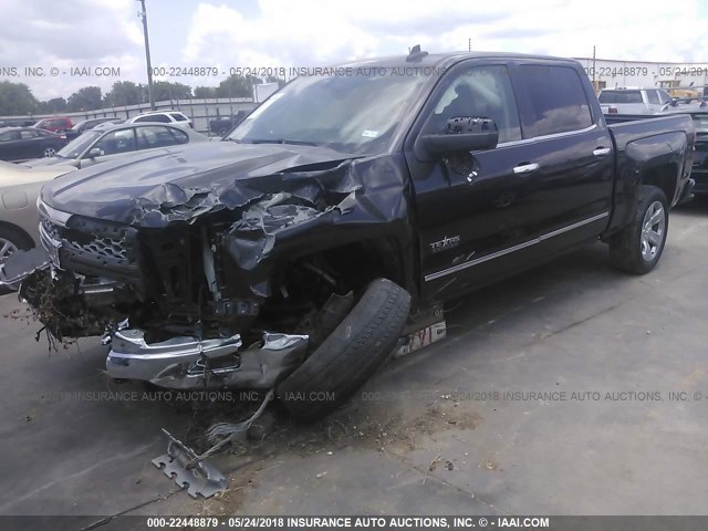 3GCUKSEC8FG420779 - 2015 CHEVROLET SILVERADO K1500 LTZ GRAY photo 2