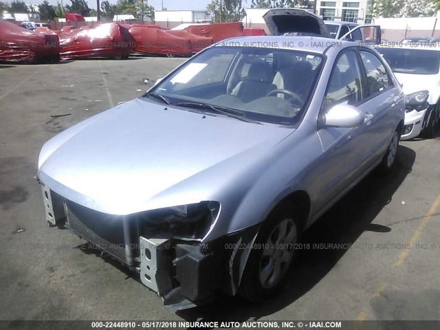 KNAFE221295611349 - 2009 KIA SPECTRA EX/LX/SX SILVER photo 2