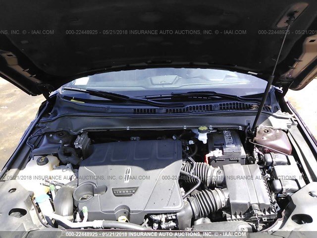 3LN6L5FCXHR629708 - 2017 LINCOLN MKZ RESERVE ბურგუნდია ფოტო 10