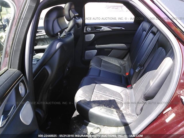3LN6L5FCXHR629708 - 2017 LINCOLN MKZ RESERVE ბურგუნდია ფოტო 8