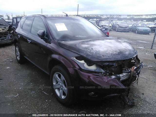 JN8AZ08W45W400591 - 2005 NISSAN MURANO SL/SE/S BURGUNDY photo 1