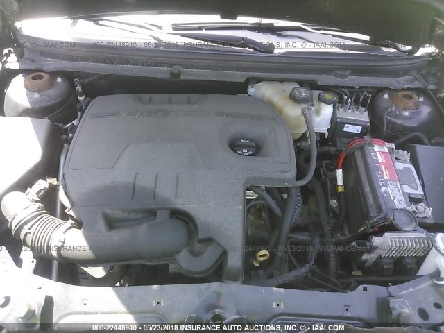 1G1ZC5E19BF179614 - 2011 CHEVROLET MALIBU 1LT BLACK photo 10