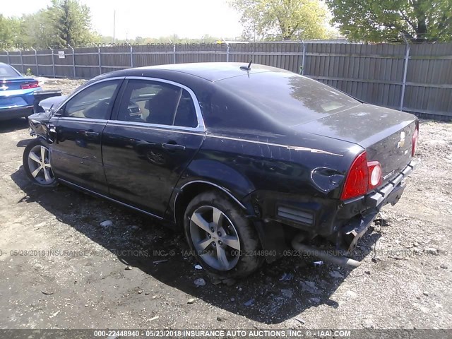 1G1ZC5E19BF179614 - 2011 CHEVROLET MALIBU 1LT BLACK photo 3