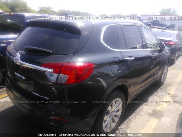 LRBFXBSA0HD222516 - 2017 BUICK ENVISION ESSENCE Սև լուսանկար 4