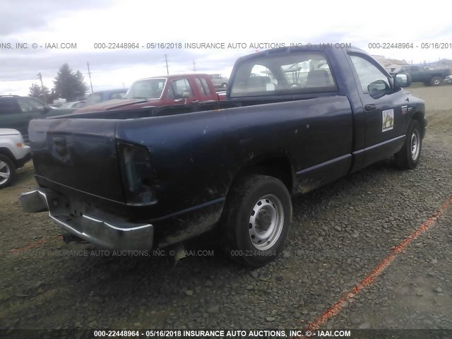 3D7KR26D67G773331 - 2007 DODGE RAM 2500 ST/SLT 蓝色 照片 4