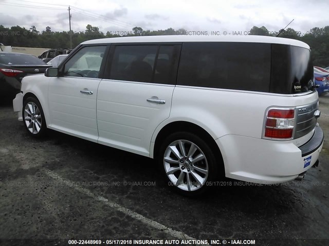 2FMGK5DCXABB05876 - 2010 FORD FLEX LIMITED WHITE photo 3