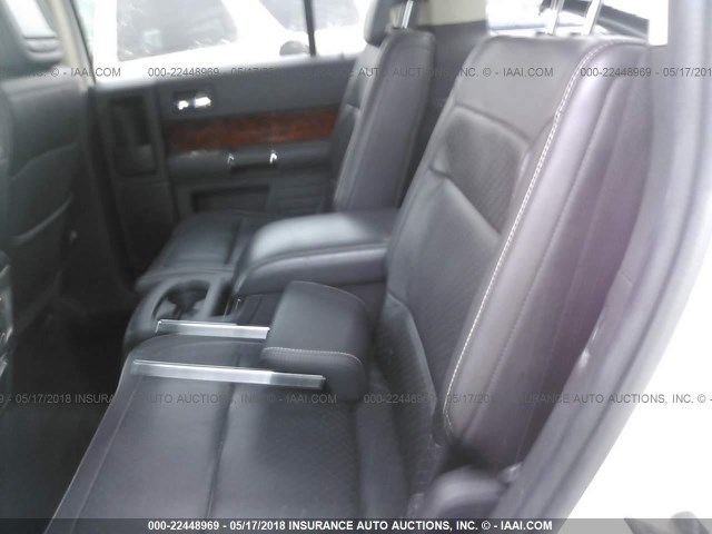 2FMGK5DCXABB05876 - 2010 FORD FLEX LIMITED WHITE photo 8