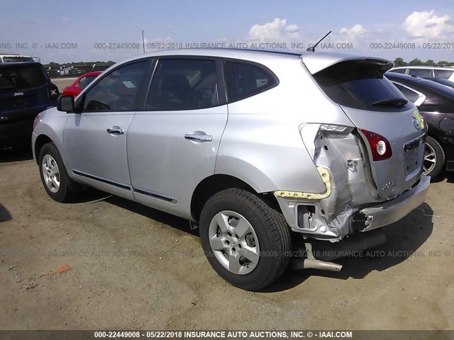 JN8AS5MTXBW562802 - 2011 NISSAN ROGUE S/SV/KROM SILVER photo 3
