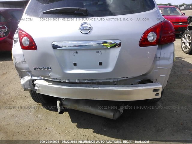 JN8AS5MTXBW562802 - 2011 NISSAN ROGUE S/SV/KROM SILVER photo 6