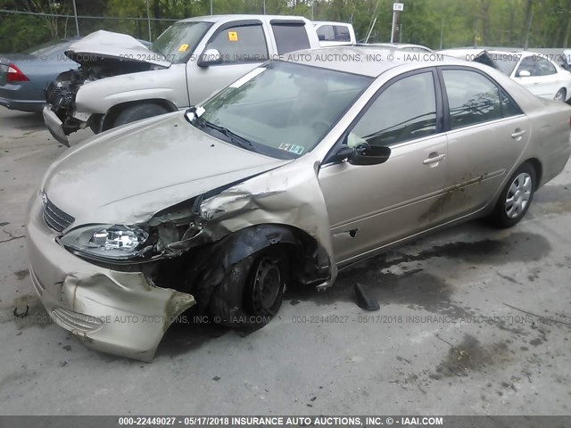 4T1BE32K44U275360 - 2004 TOYOTA CAMRY LE/XLE/SE ოქროსფერი ფოტო 2