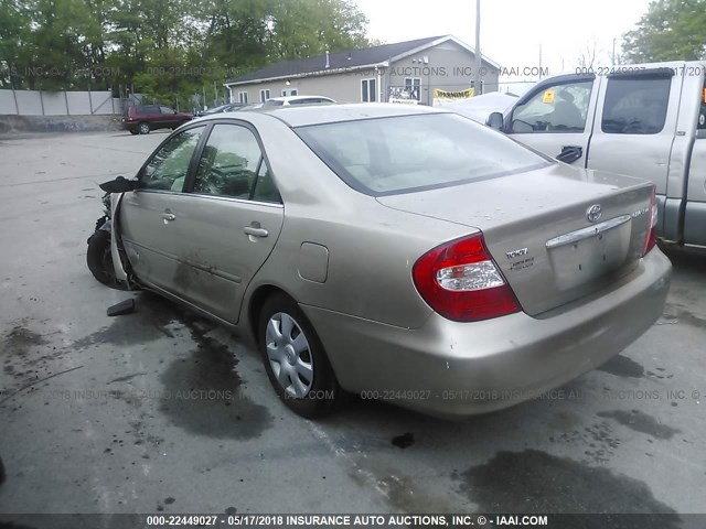 4T1BE32K44U275360 - 2004 TOYOTA CAMRY LE/XLE/SE ოქროსფერი ფოტო 3