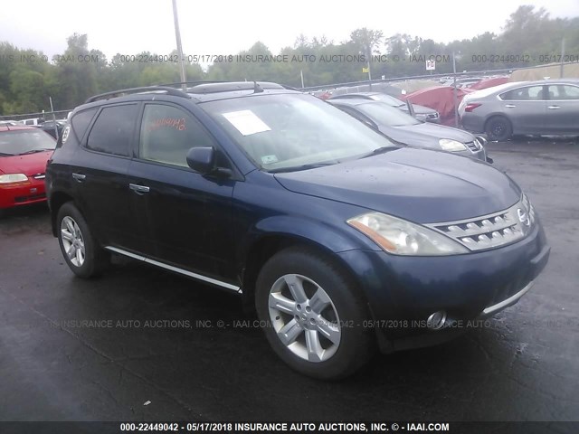 JN8AZ08W06W548044 - 2006 NISSAN MURANO SL/SE/S BLUE photo 1