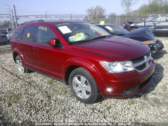 3D4PG5FV3AT126127 - 2010 DODGE JOURNEY SXT RED photo 1