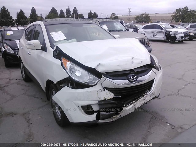 KM8JU3AC5BU204321 - 2011 HYUNDAI TUCSON GLS/LIMITED WHITE photo 1