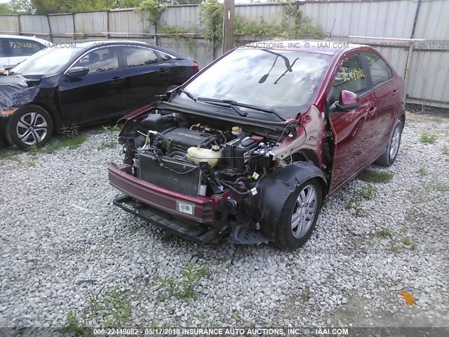 1G1JA5SH7C4150761 - 2012 CHEVROLET SONIC LS 红色 照片 2