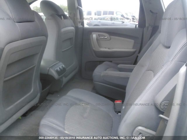 1GNLVFED5AS114778 - 2010 CHEVROLET TRAVERSE LT SILVER photo 8