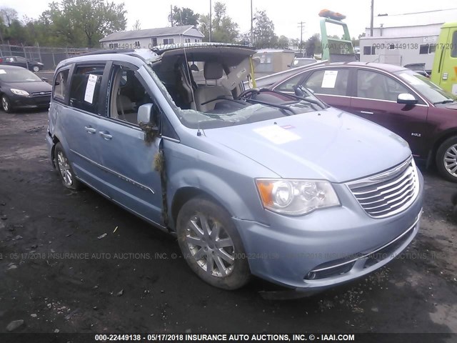 2C4RC1BG8DR508937 - 2013 CHRYSLER TOWN & COUNTRY TOURING BLUE photo 1