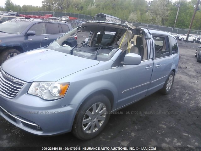 2C4RC1BG8DR508937 - 2013 CHRYSLER TOWN & COUNTRY TOURING BLUE photo 2