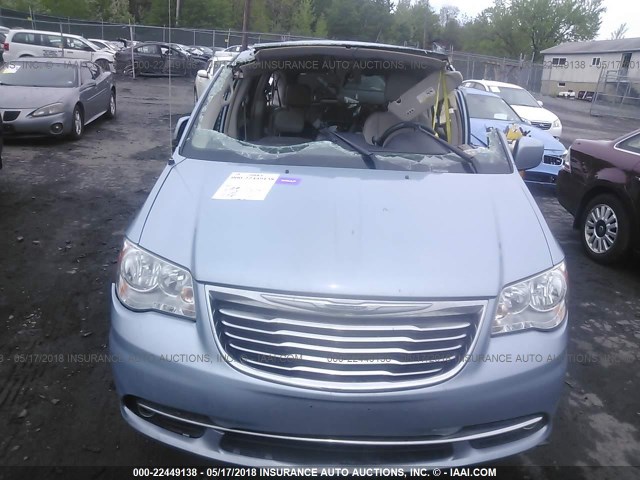 2C4RC1BG8DR508937 - 2013 CHRYSLER TOWN & COUNTRY TOURING BLUE photo 6