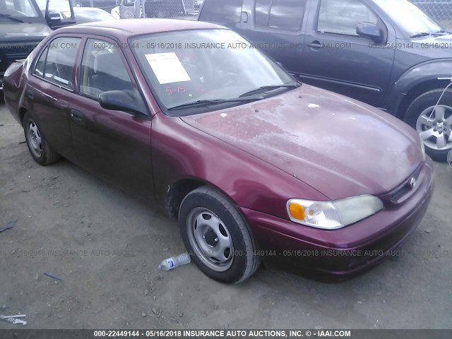 1NXBR12E5XZ143280 - 1999 TOYOTA COROLLA VE/CE/LE BURGUNDY photo 1