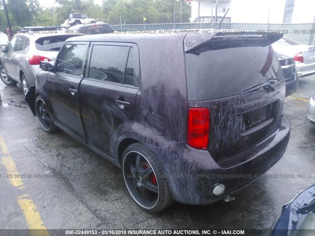 JTLKE50E481033046 - 2008 TOYOTA SCION XB BURGUNDY photo 3